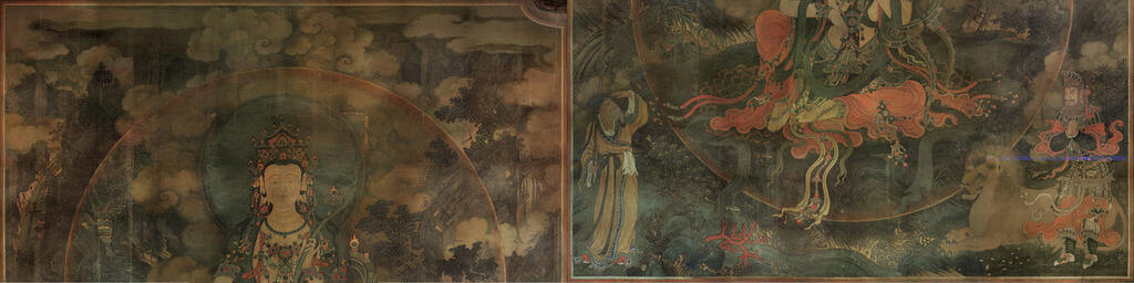 法海寺壁画(明)文殊菩萨坐像